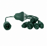 Coaxial 5-Tap Splitter – Green – Pkg of 25
